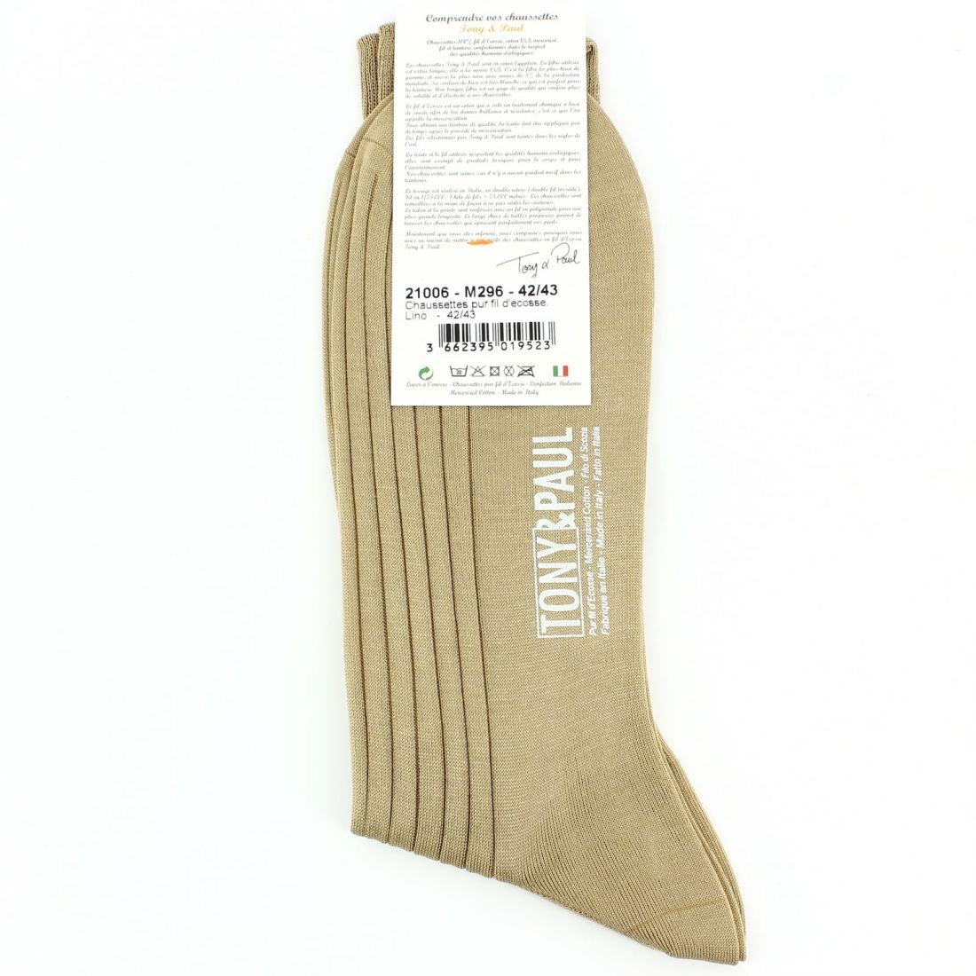 Scottish thread lino socks