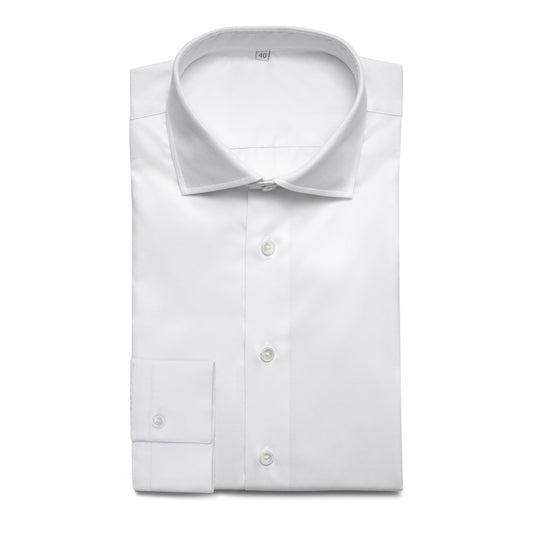 Chemise blanche business en twill à poignet simple