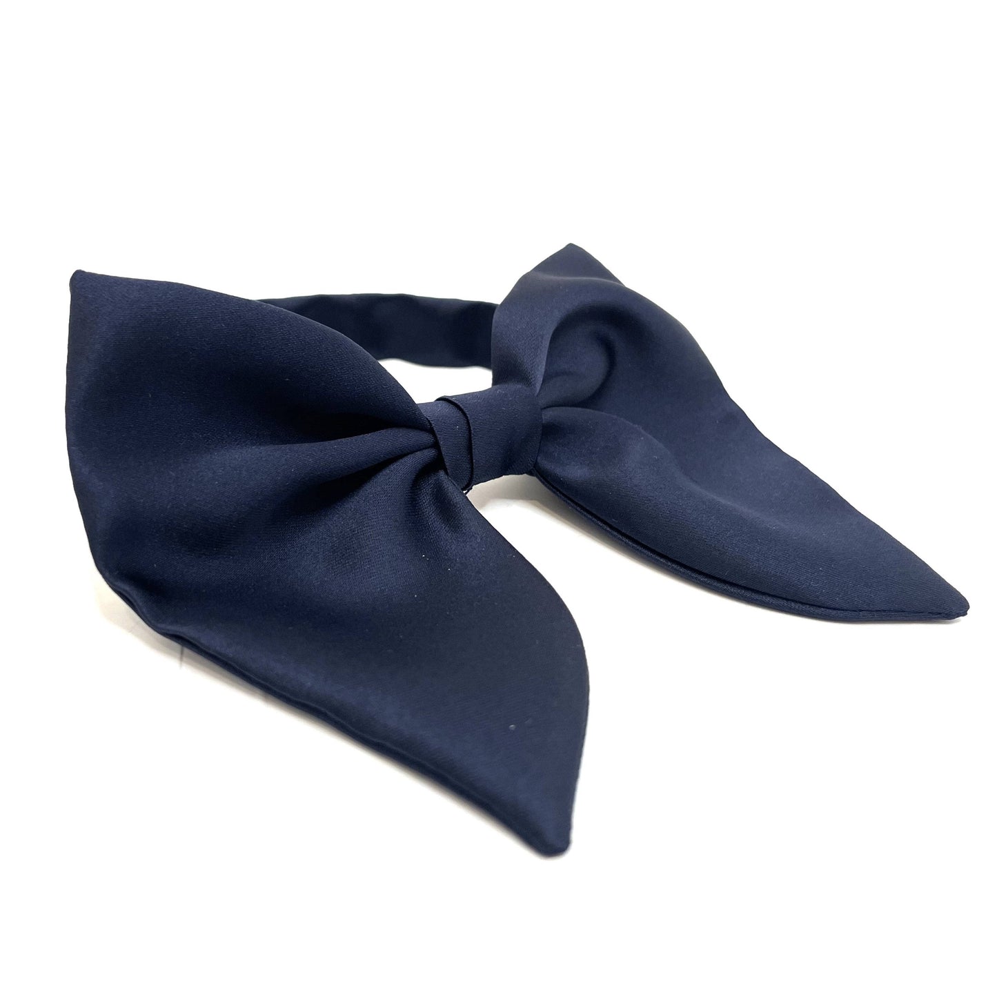 Navy blue Attacus bow tie