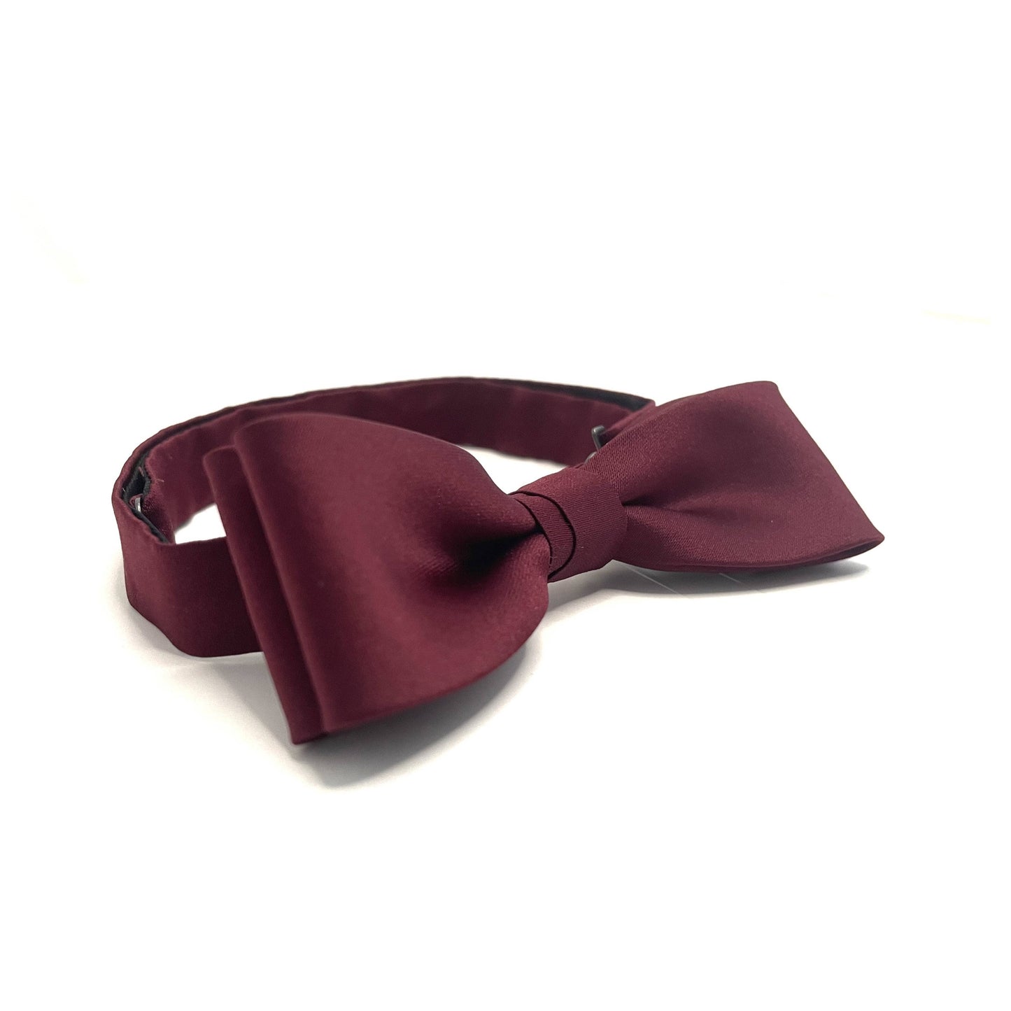 Burgundy slim bow tie