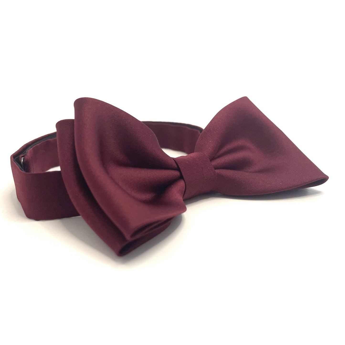 Burgundy bow tie