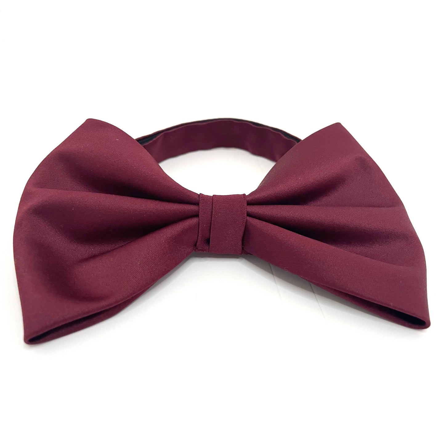 Large format burgundy bow tie