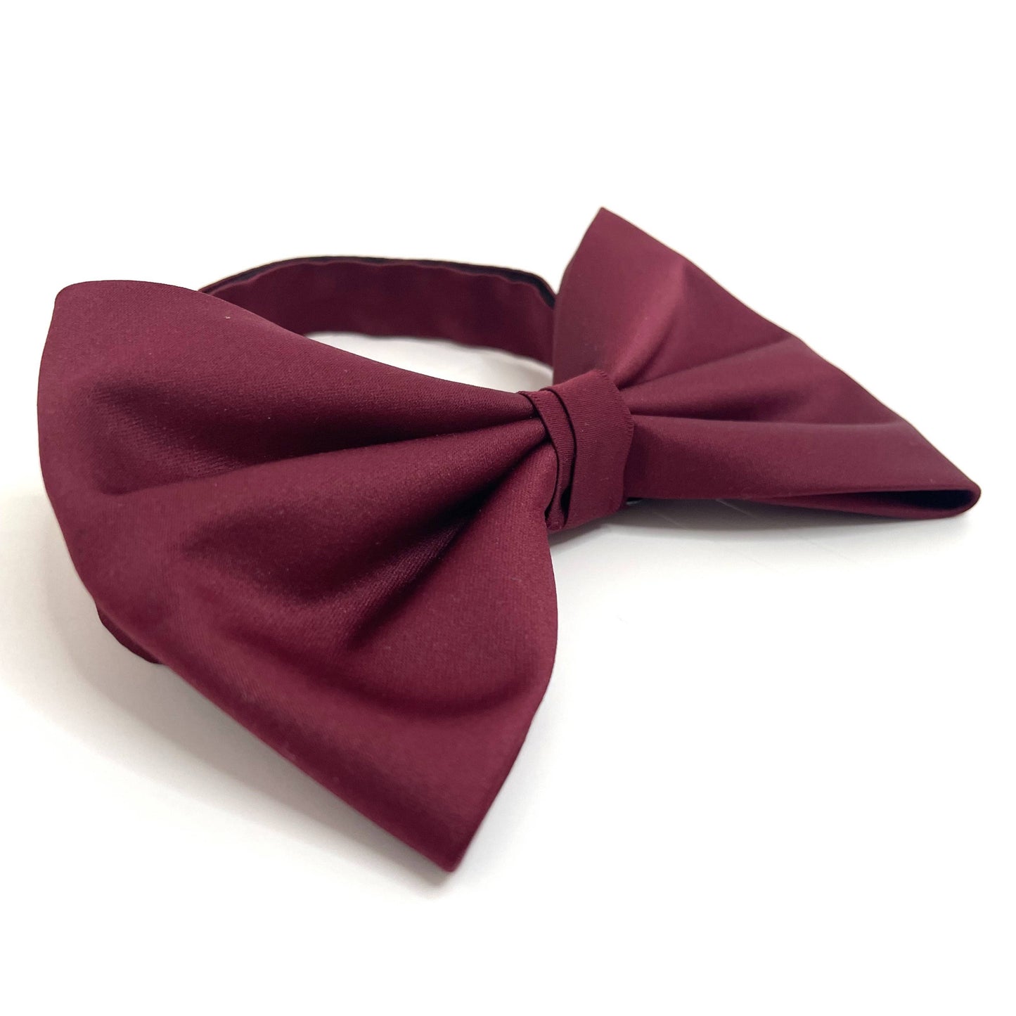 Large format burgundy bow tie