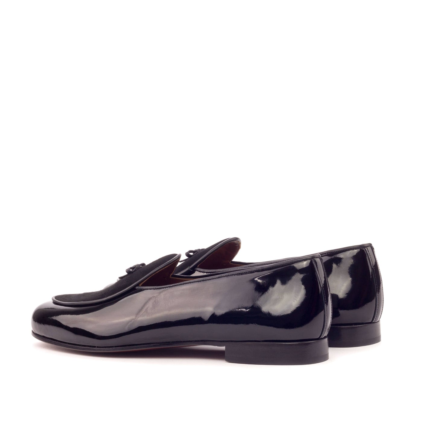 Black Patent Belgian Slipper