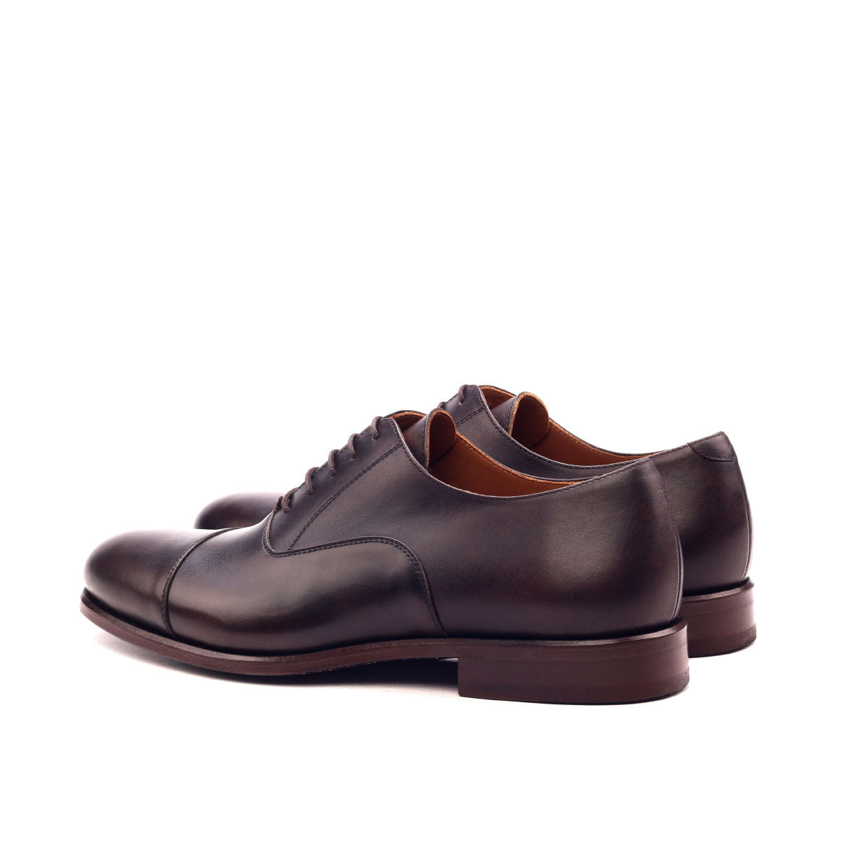 Souliers Richelieu en cuir de veau brun