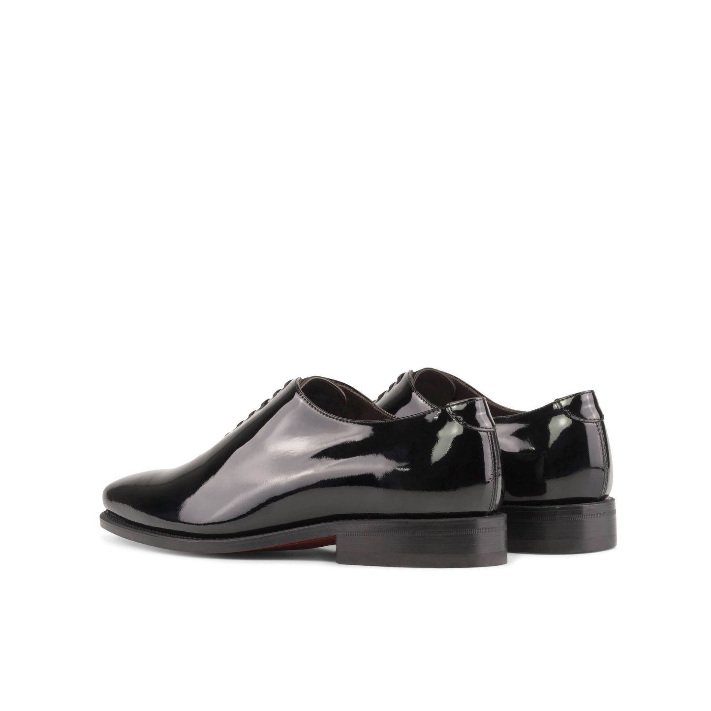 Soulier Derbies en cuir verni noir