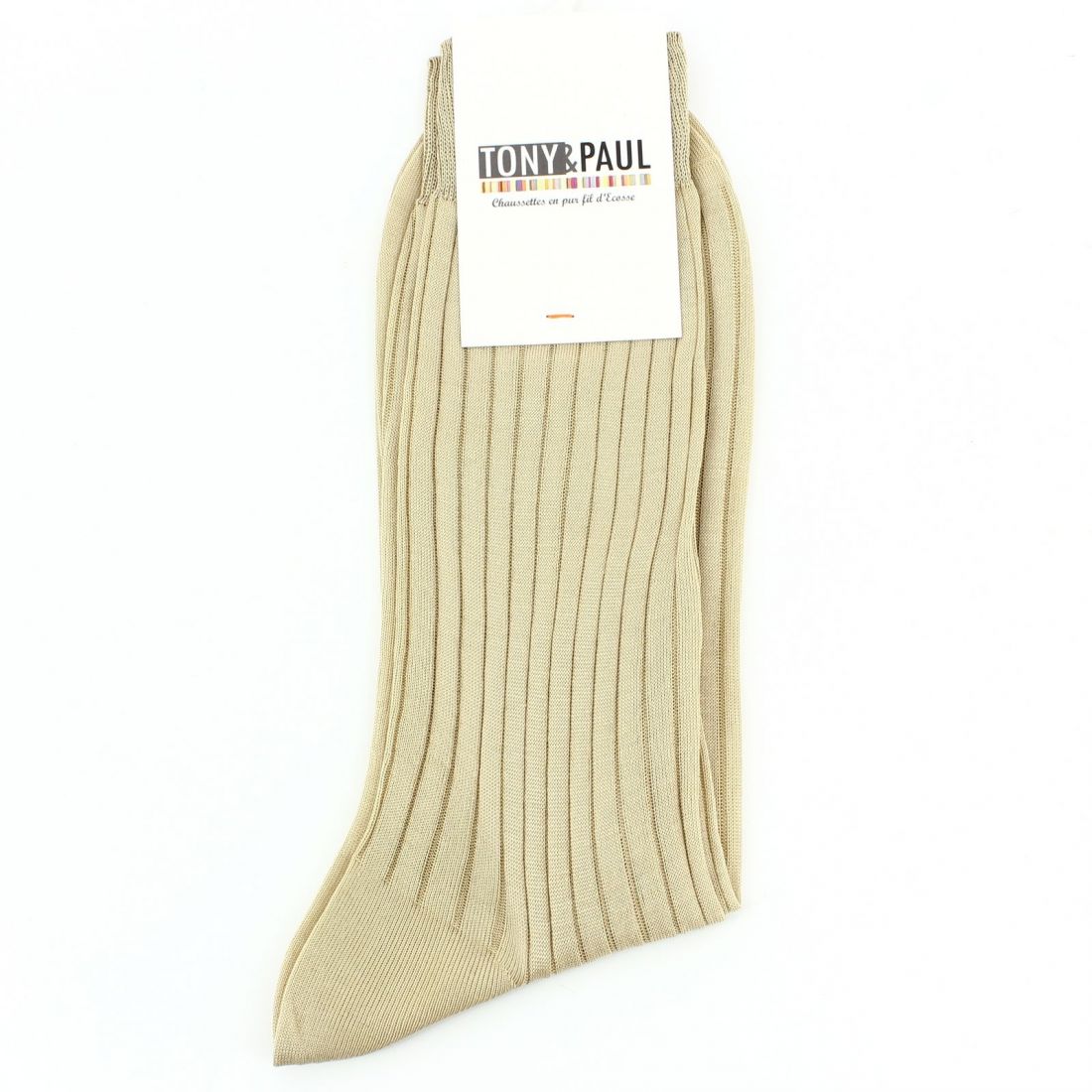 Scottish thread beige socks