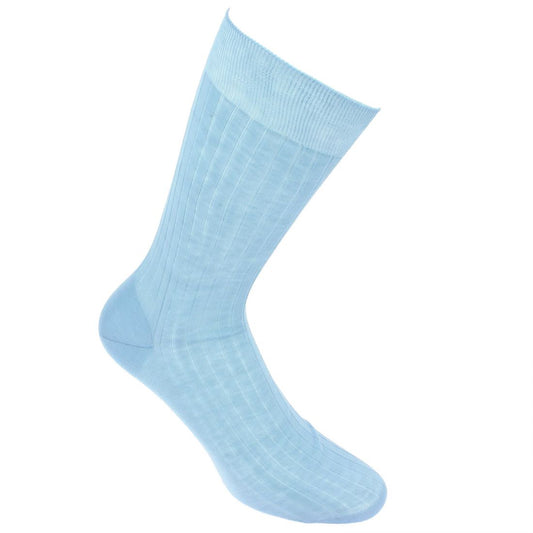 Chaussettes fil d'Écosse bleu ciel