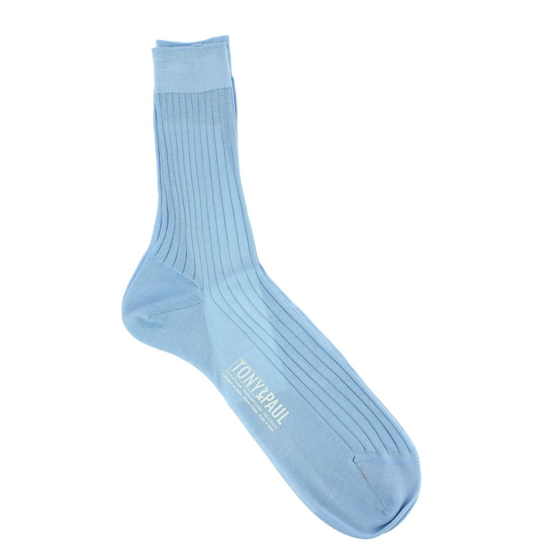 Chaussettes fil d'Écosse bleu ciel