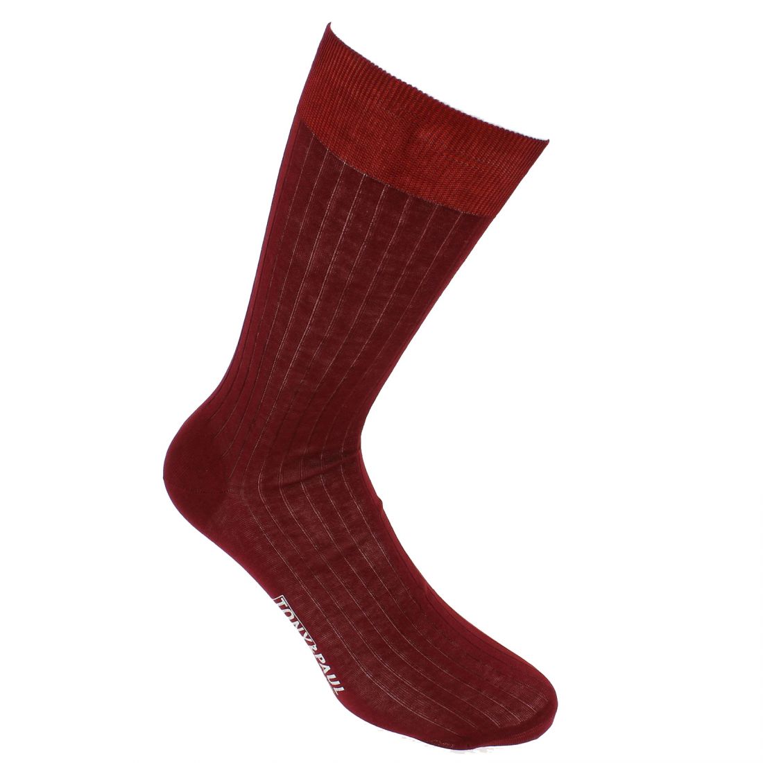 Scottish thread burgundy socks