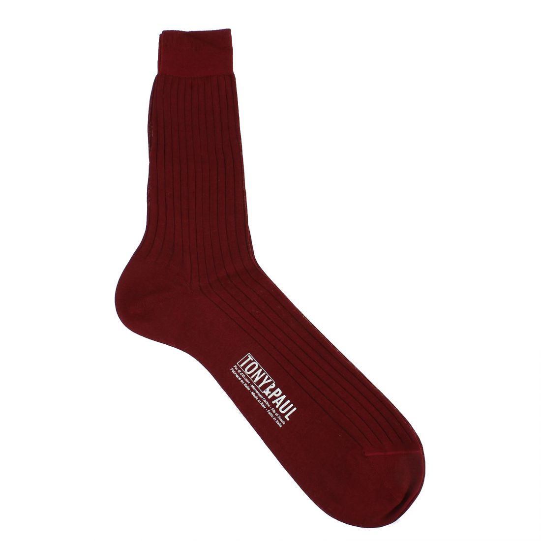 Scottish thread burgundy socks