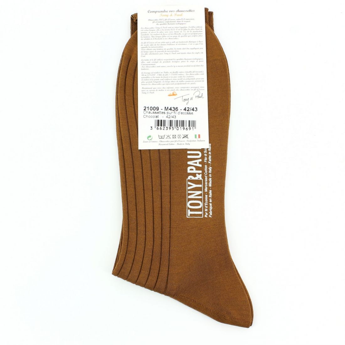 Scottish thread chocolat socks