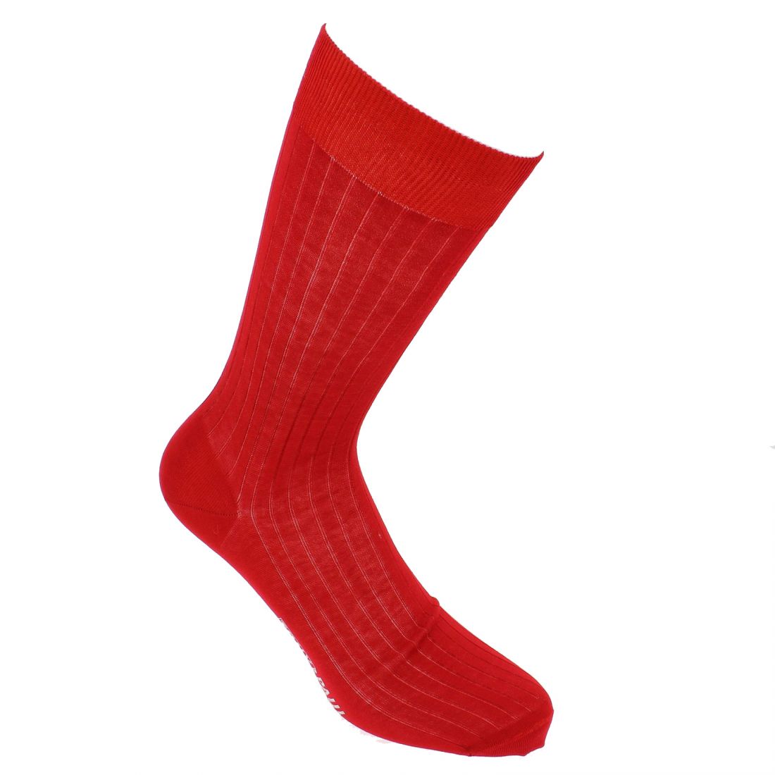 Chaussettes fil d'Écosse rouge intense