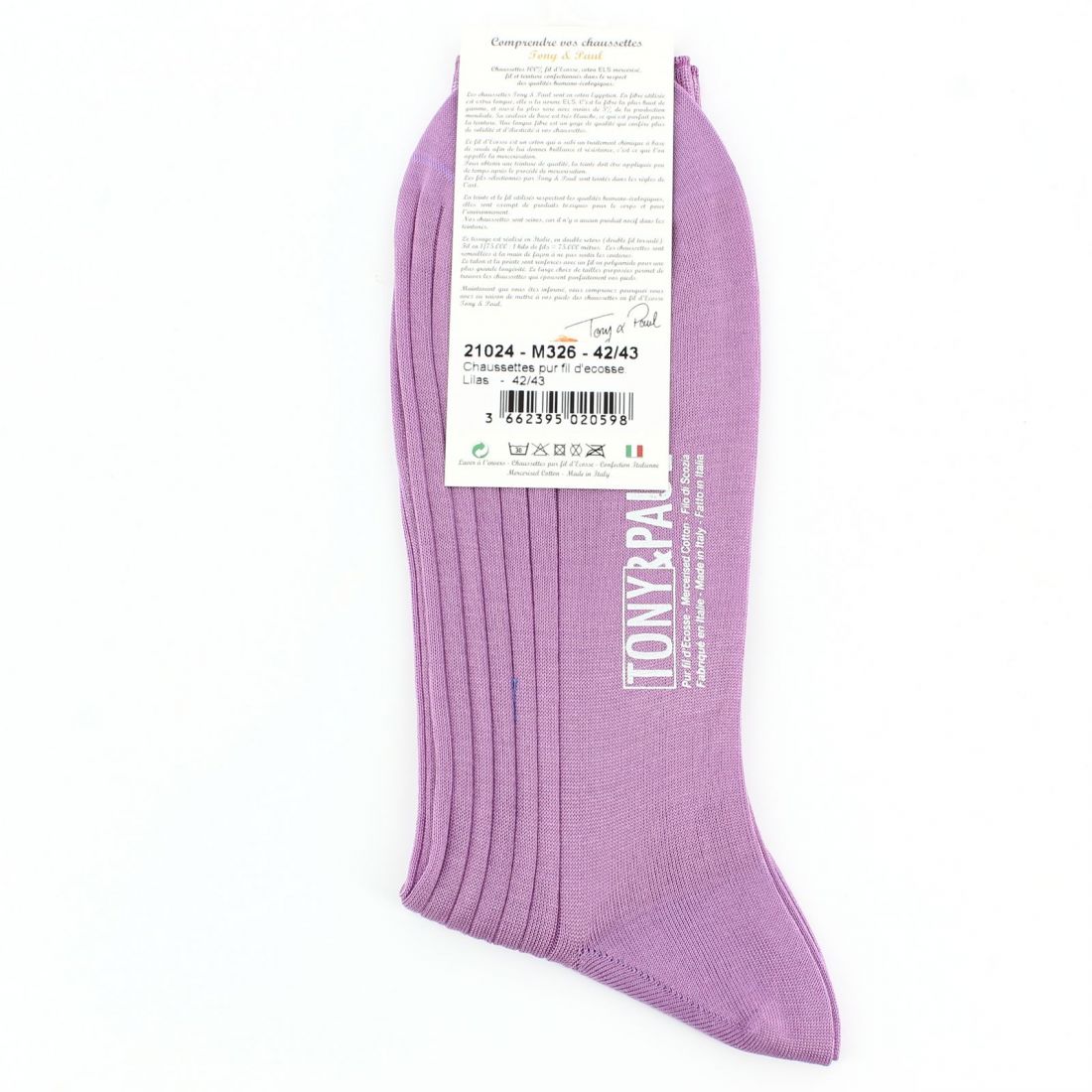 Scottish thread lilac socks