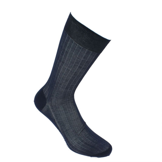 Scottish thread navy blue socks