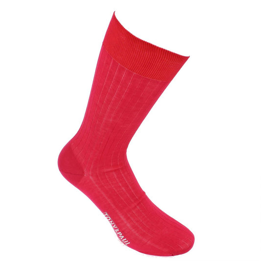 Chaussettes fil d'Écosse rose fuchsia