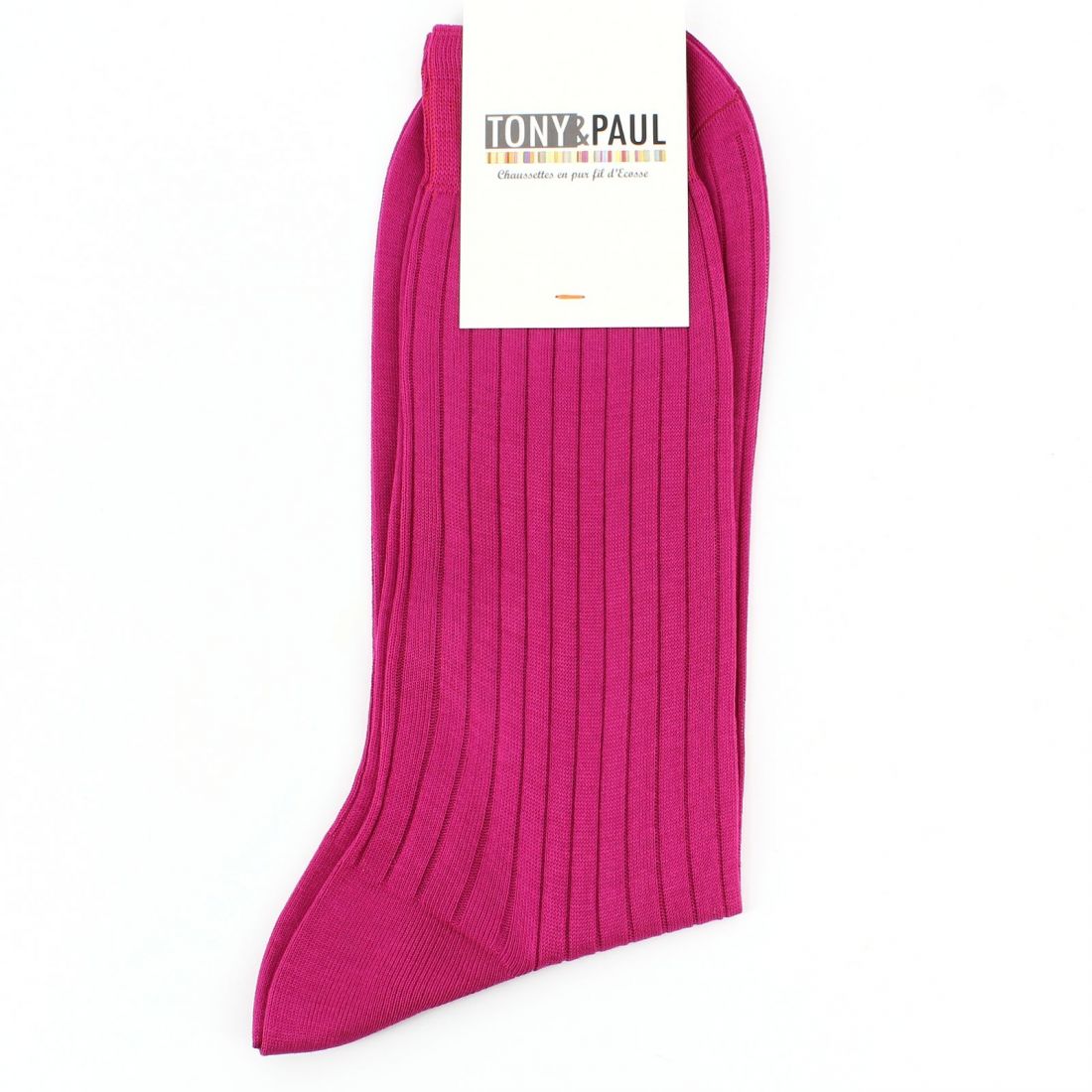 Chaussettes fil d'Écosse rose panthère