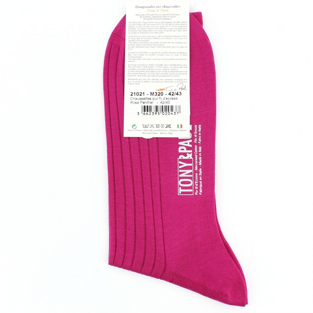 Scottish thread pink panther socks