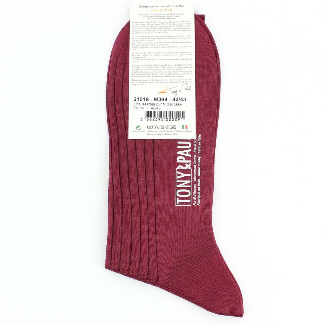 Scottish thread plum socks