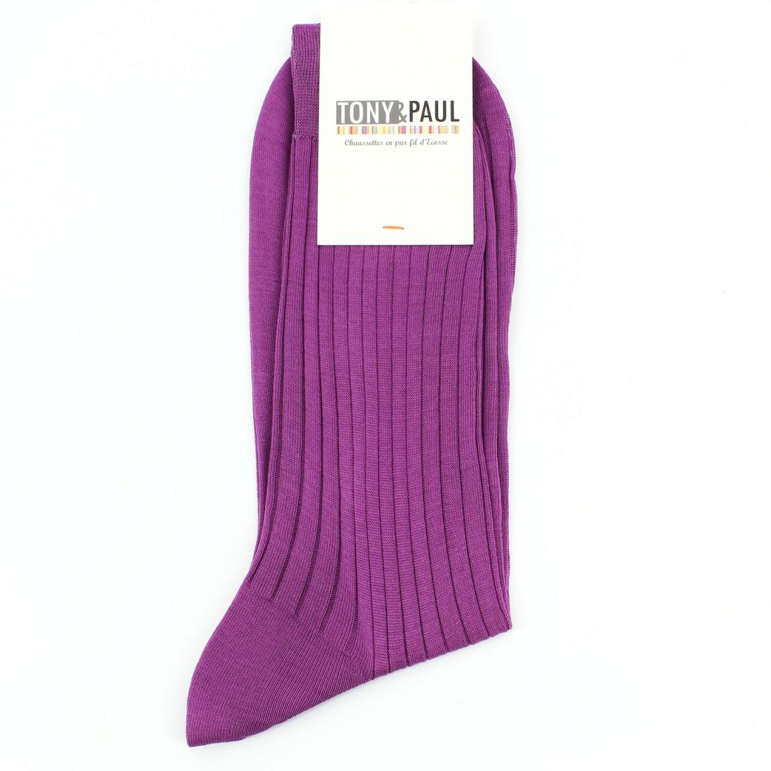 Chaussettes fil d'Écosse violet Lavande