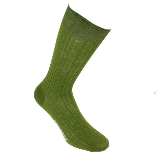 Chaussettes fil d'Écosse vert Sequoia