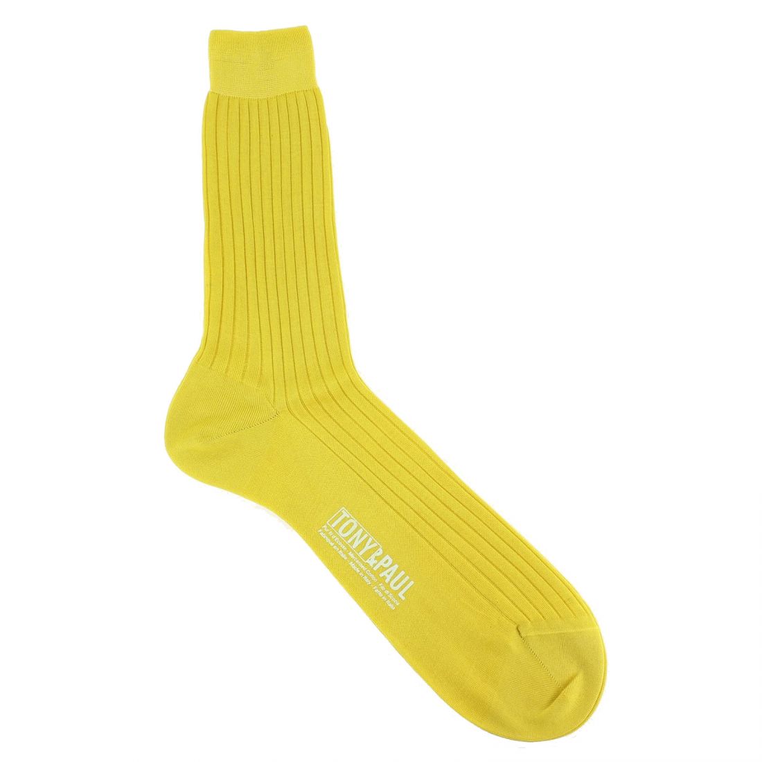 Chaussettes fil d'Écosse jaune tournesol