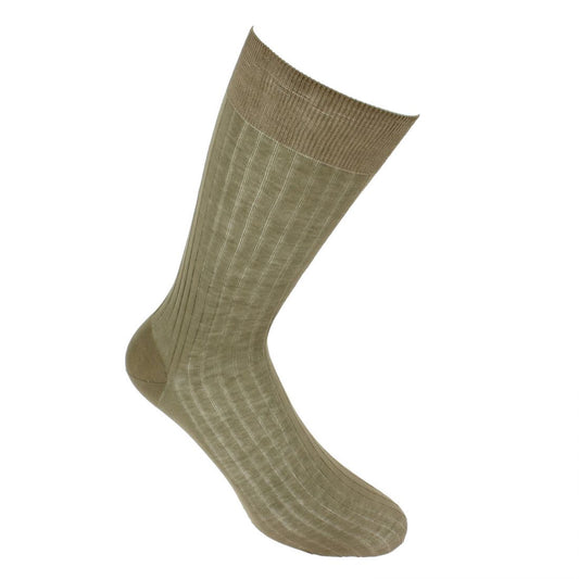 Chaussettes fil d'Écosse tabac