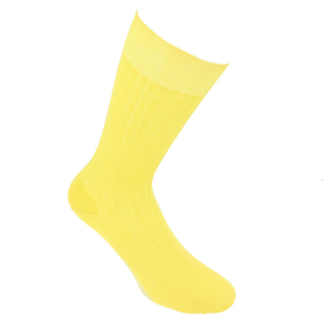 Chaussettes fil d'Écosse jaune d'or